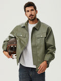 American motorcycle style outerwear (Green)
