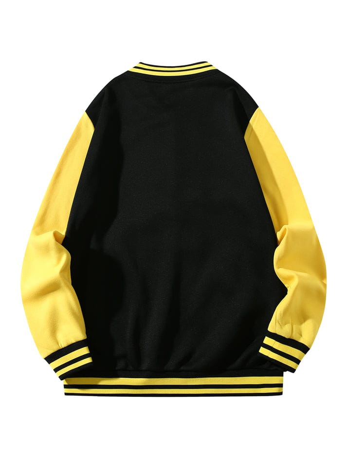 Vintage baseball Jacket (Yellow Black)
