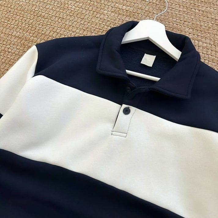 Turkish Fleece sweatshirts- White & Blue