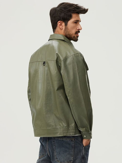 American motorcycle style outerwear (Green)
