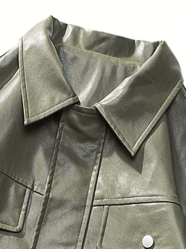 American motorcycle style outerwear (Green)