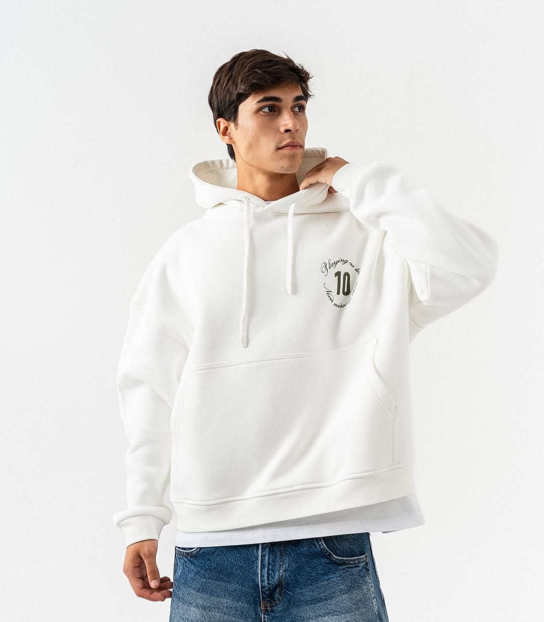 Athletic Hoodies (White)